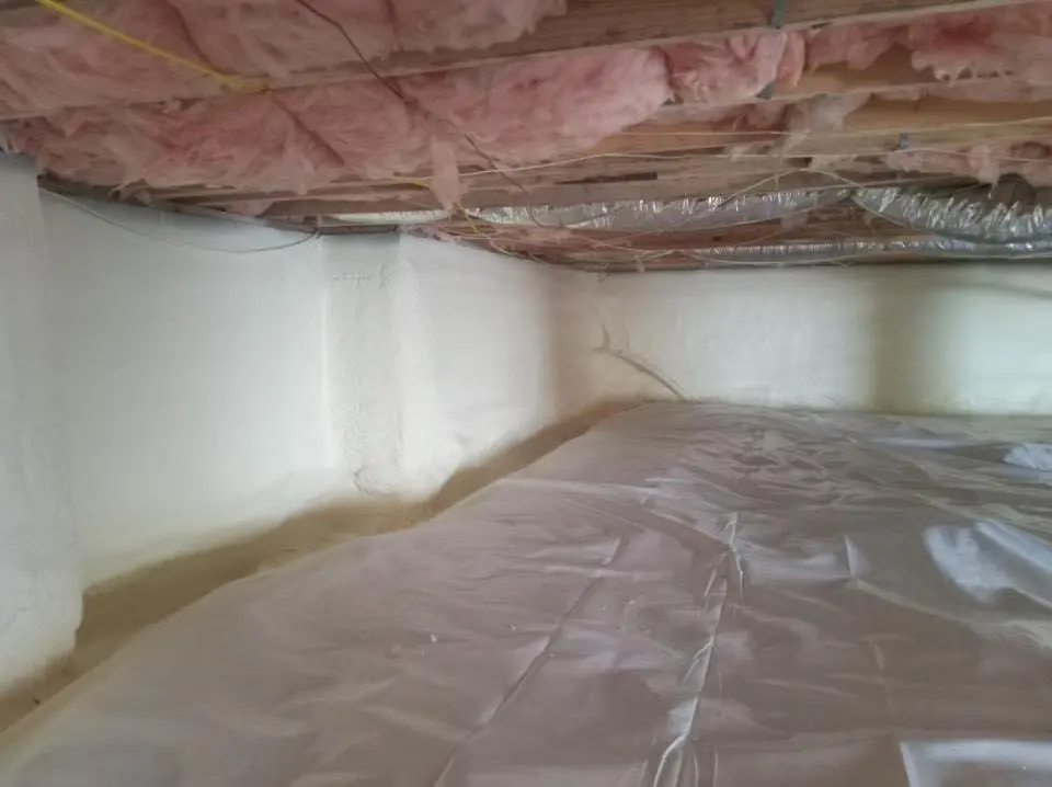 Crawl space encapsulation with closed-cell spray foam for Attic Insulation in Plant City
